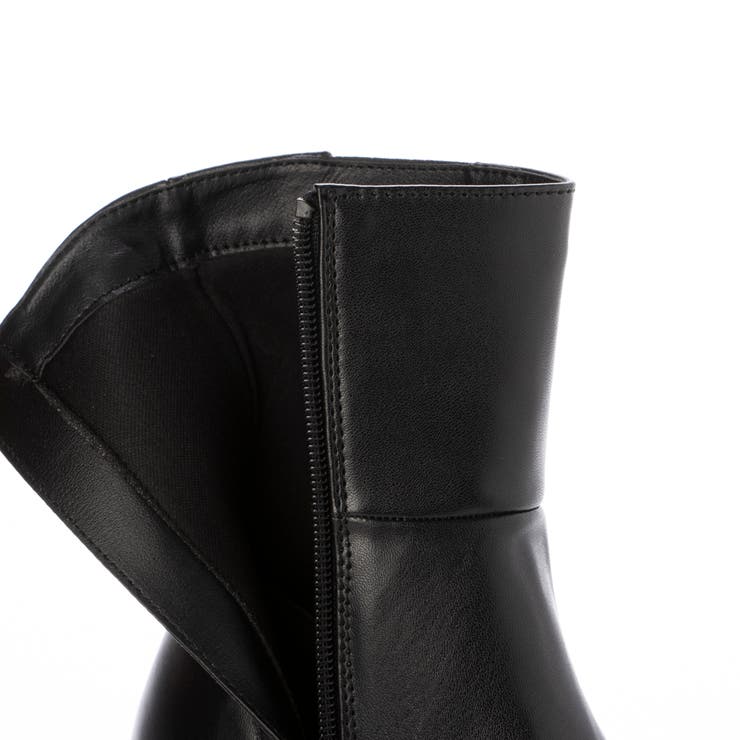 Mafmof(マフモフ)11 5cmバルキーヒールプランプサイドゴアショートブー… | Mafmof | 詳細画像14 