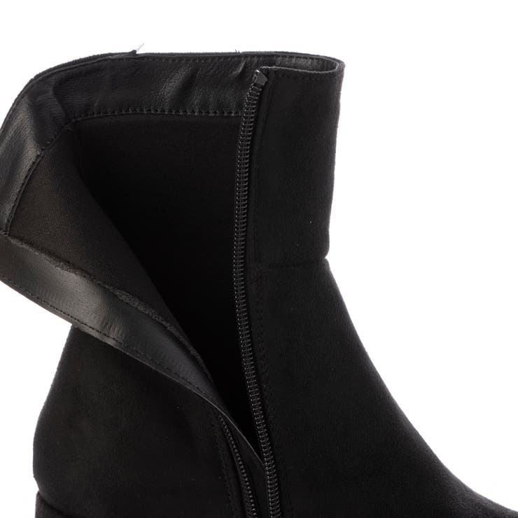 Mafmof(マフモフ)11 5cmバルキーヒールプランプサイドゴアショートブー… | Mafmof | 詳細画像15 