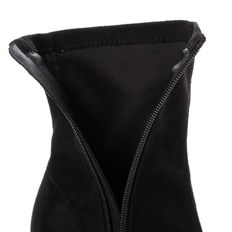 Mafmof(マフモフ)13cmチャンキーヒールストレッチショートブーツ | Mafmof | 詳細画像15 