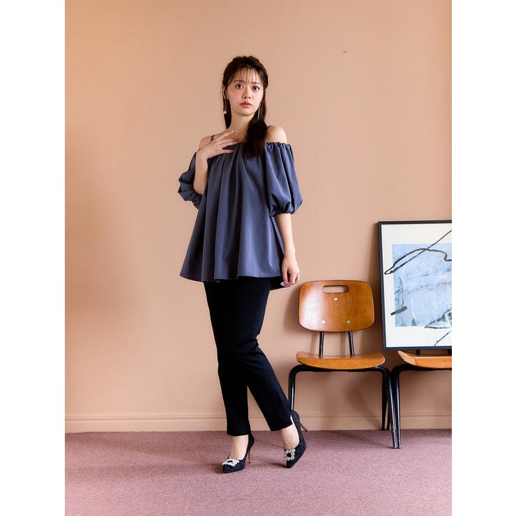 Mafmof(マフモフ)ビジュー付きポインテッドトゥヒールパンプス | Mafmof | 詳細画像7 