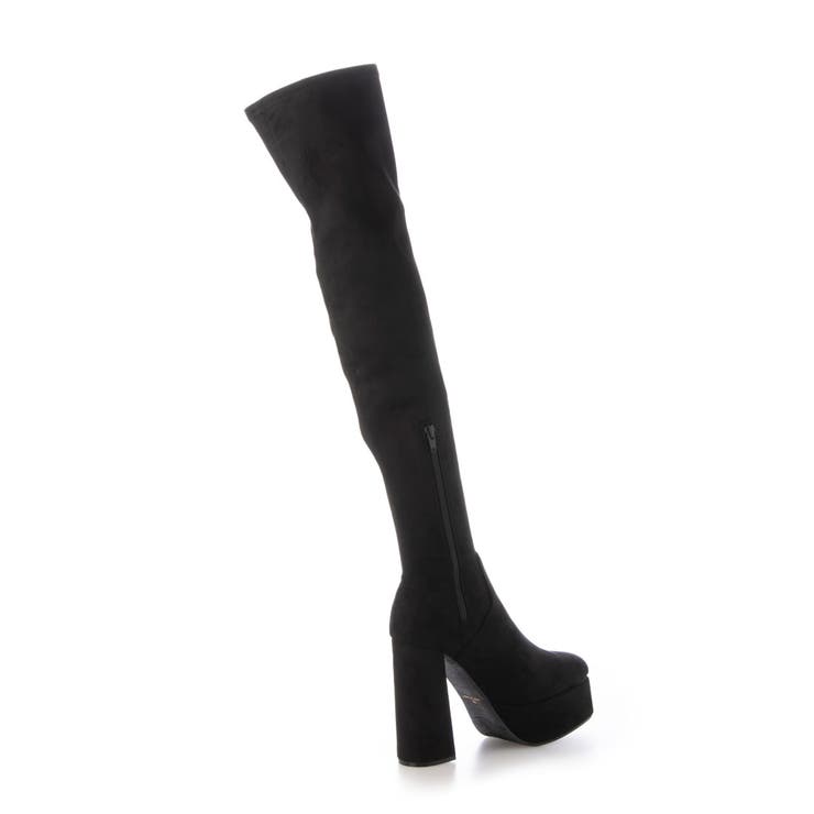 Mafmof(マフモフ)13cmチャンキーヒールストレッチロングブーツ | Mafmof | 詳細画像11 