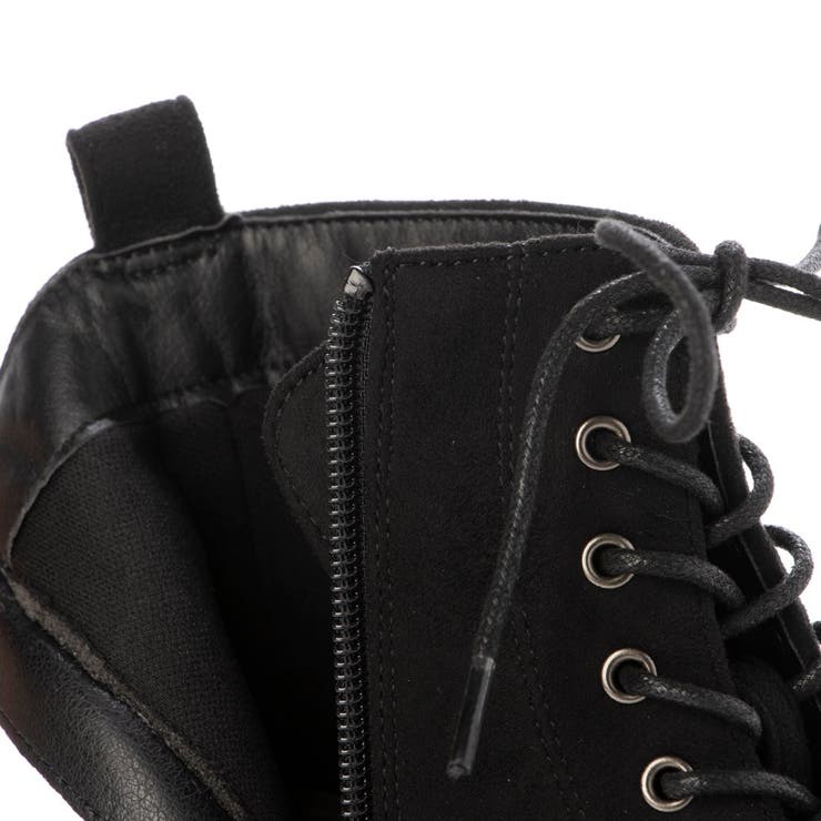 Realta(レアルタ)4cm厚底ビブラムソールレースアップショートブーツ | Mafmof | 詳細画像18 