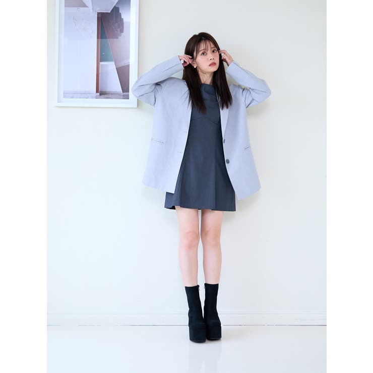 Mafmof(マフモフ)11 5cmバルキーヒールプランプサイドゴアショートブー… | Mafmof | 詳細画像7 