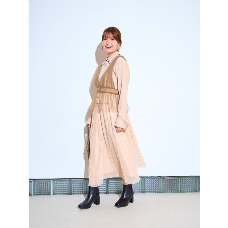 Realta(レアルタ)6 5cmヒールサイドゴアスクエアトゥストームショートブ… | Mafmof | 詳細画像3 