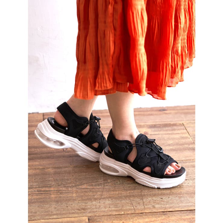 Realta(レアルタ)クッショニングソール厚底エアー底スポーツサンダル | Mafmof | 詳細画像3 