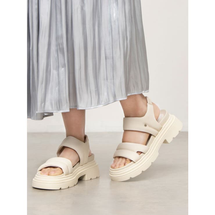 Mafmof(マフモフ)7cm厚底ソールダブルベルトパデットサンダル | Mafmof | 詳細画像3 