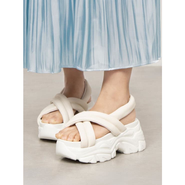 Mafmof(マフモフ)8cm厚底ボリュームソールクロスベルトパデットスポーツサ… | Mafmof | 詳細画像2 