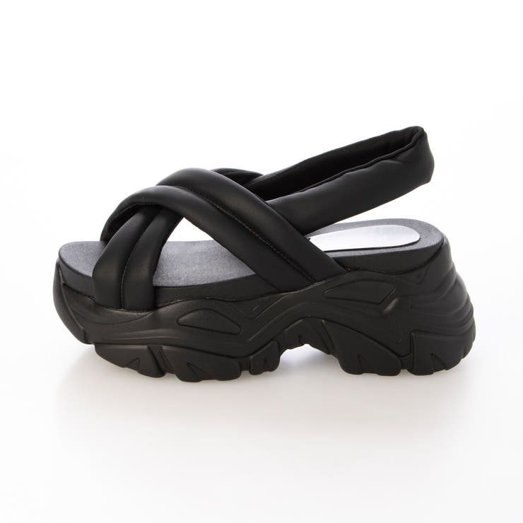 Mafmof(マフモフ)8cm厚底ボリュームソールクロスベルトパデットスポーツサ… | Mafmof | 詳細画像3 