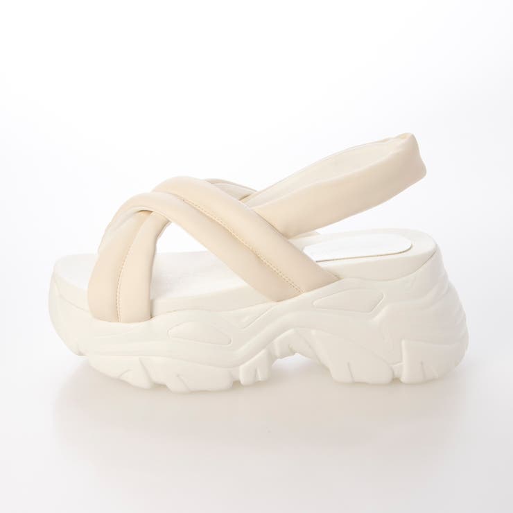 Mafmof(マフモフ)8cm厚底ボリュームソールクロスベルトパデットスポーツサ… | Mafmof | 詳細画像4 