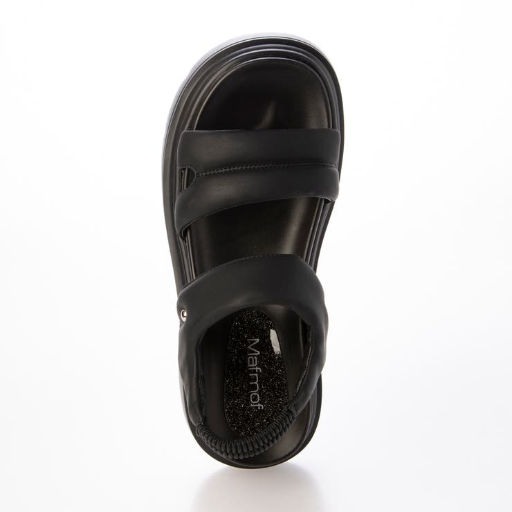 Mafmof(マフモフ)7cm厚底ソールダブルベルトパデットサンダル | Mafmof | 詳細画像8 