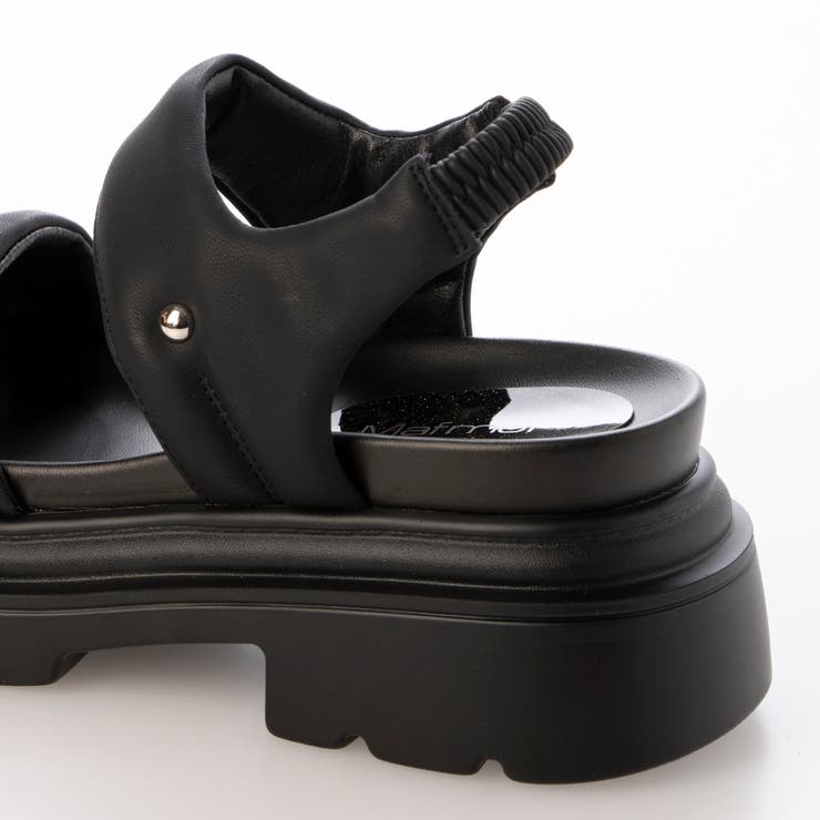 Mafmof(マフモフ)7cm厚底ソールダブルベルトパデットサンダル | Mafmof | 詳細画像10 