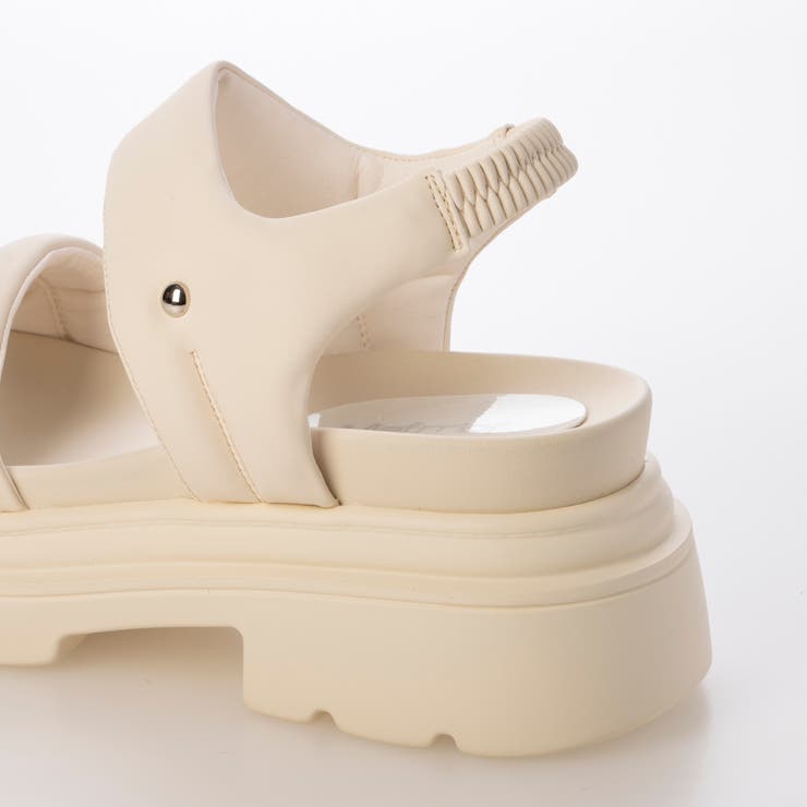 Mafmof(マフモフ)7cm厚底ソールダブルベルトパデットサンダル | Mafmof | 詳細画像11 