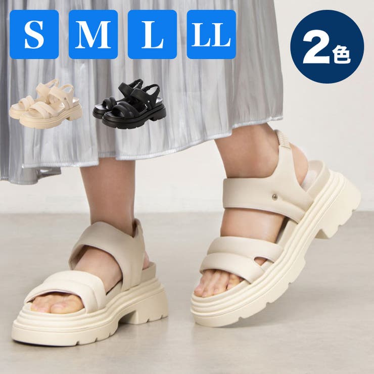 Mafmof(マフモフ)7cm厚底ソールダブルベルトパデットサンダル | Mafmof | 詳細画像1 