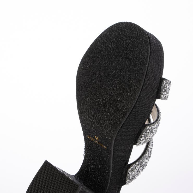 Realta(レアルタ)9.5cmヒールパール×ラメサンダル | Mafmof | 詳細画像8 