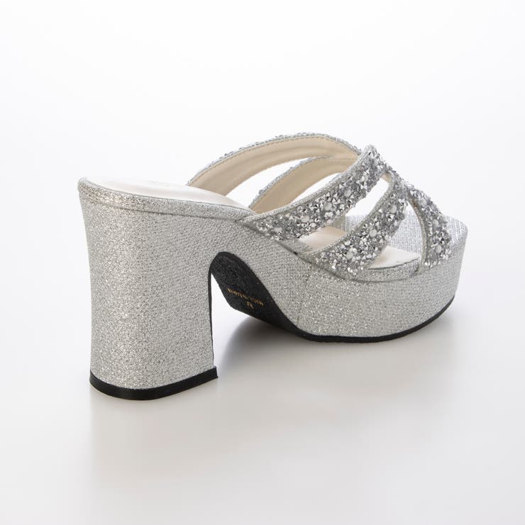 Realta(レアルタ)9.5cmヒールパール×ラメサンダル | Mafmof | 詳細画像5 