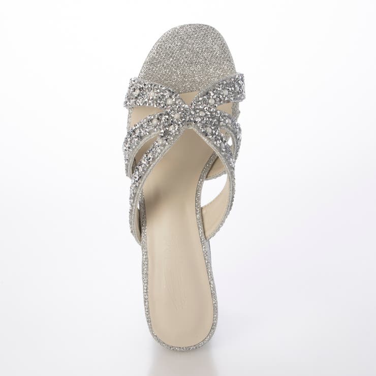 Realta(レアルタ)9.5cmヒールパール×ラメサンダル | Mafmof | 詳細画像7 