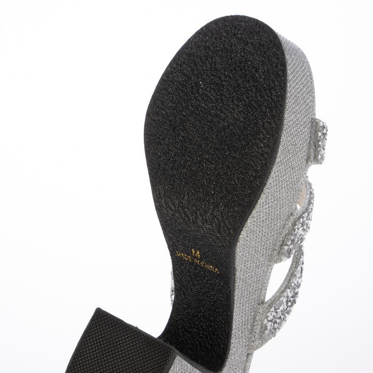 Realta(レアルタ)9.5cmヒールパール×ラメサンダル | Mafmof | 詳細画像9 