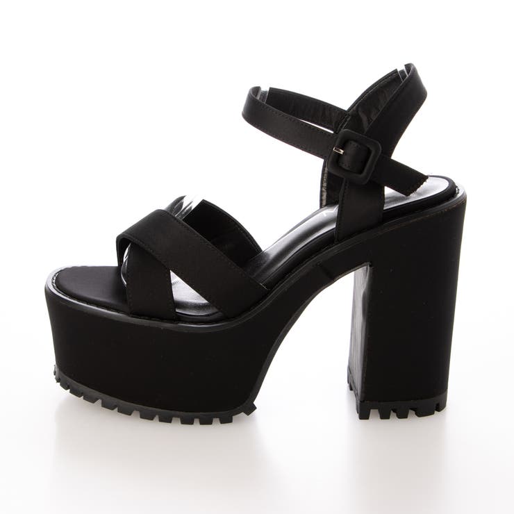 Mafmof(マフモフ)13cmヒール厚底ユニットソールクロスベルトサンダル | Mafmof | 詳細画像16 