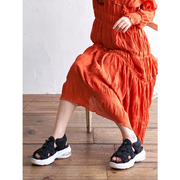 Realta(レアルタ)クッショニングソール厚底エアー底スポーツサンダル | Mafmof | 詳細画像9 