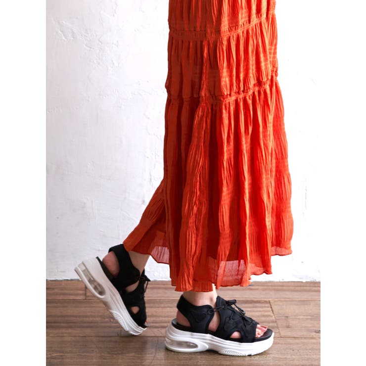 Realta(レアルタ)クッショニングソール厚底エアー底スポーツサンダル | Mafmof | 詳細画像10 