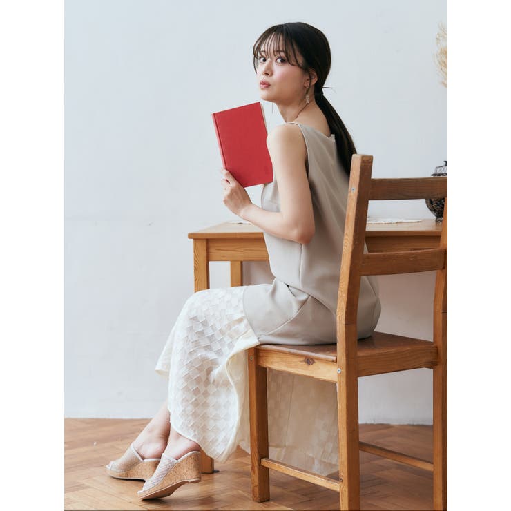 Realta(レアルタ)6 5cmソールスクエアトゥシアーメッシュウエッジサンダ… | Mafmof | 詳細画像17 