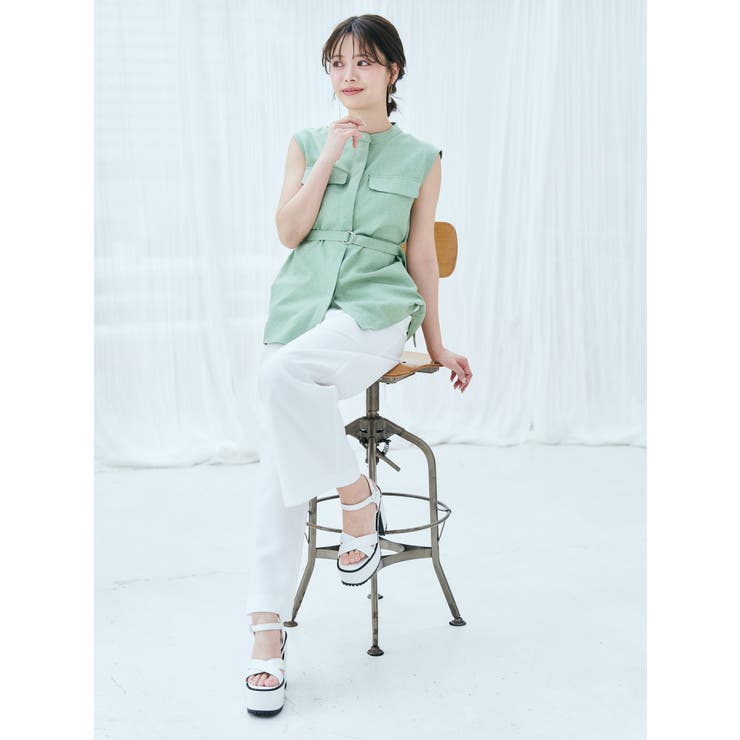 Mafmof(マフモフ)13cmヒール厚底ユニットソールクロスベルトサンダル | Mafmof | 詳細画像8 