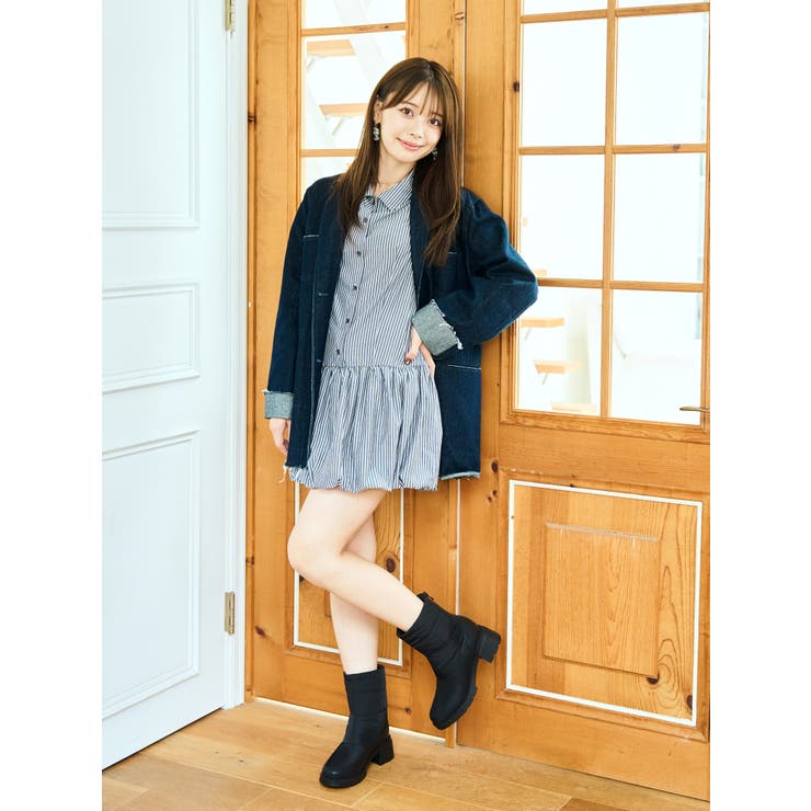 Realta(レアルタ)5.5cmヒール高グリップ防滑ソール生活防水ブーツ | Mafmof | 詳細画像3 