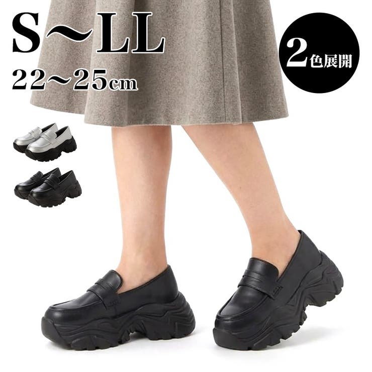 Mafmof(マフモフ)6cm厚底軽量ソールスニーカーローファーパンプス | Mafmof | 詳細画像1 