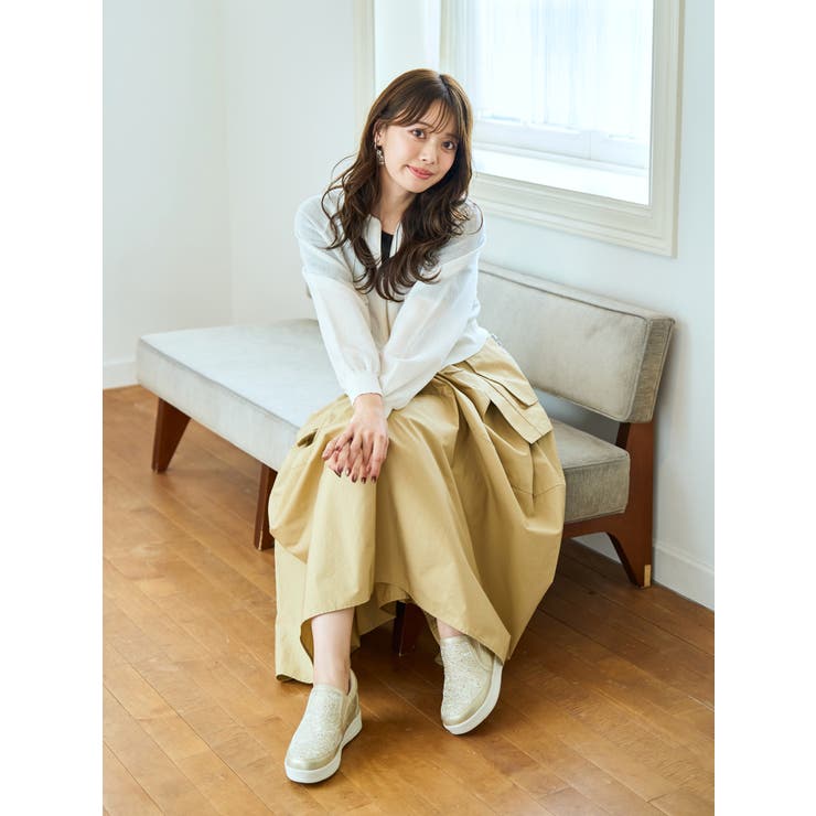 Realta(レアルタ)5 5cmキラキラビジューインヒールスリッポンスニーカー | Mafmof | 詳細画像16 
