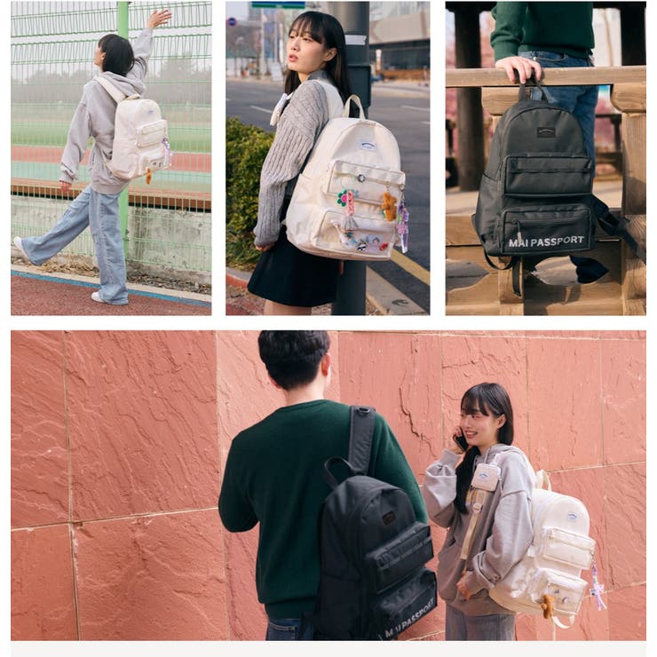 メッシュポケットリュック　ポーチ付　軽量バッグ | MAI PASSPORT | 詳細画像19 