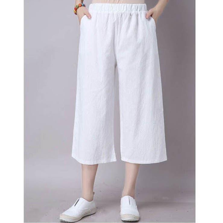 クロップドパンツ ひざ丈 7分丈[品番：MSDL0001378]｜maison de