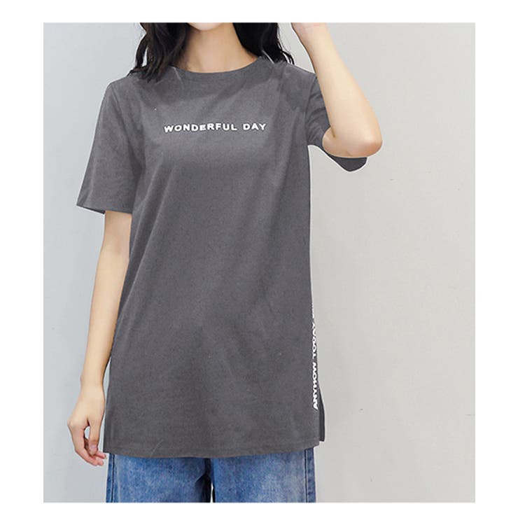 グレー | tシャツ tシャツ 半袖 | maison de LATIR