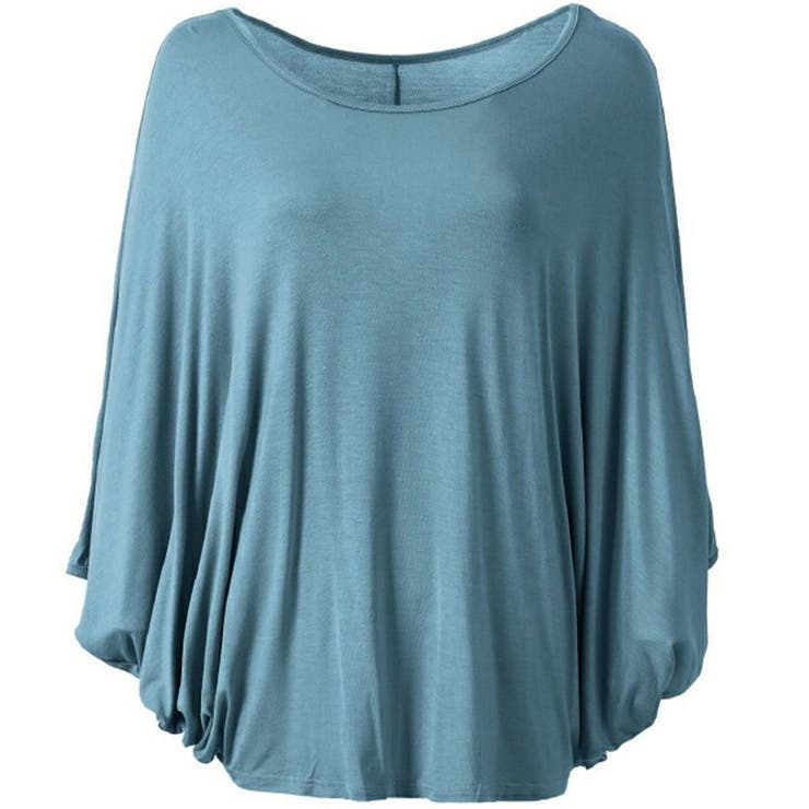 ブルー | ドレープ チュニック カットソー | maison de LATIR