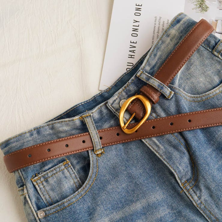 ブラウン | 【本革】洗練されたデザインで長く愛用できるベルト ファッション雑貨 ベルト | maison de LATIR