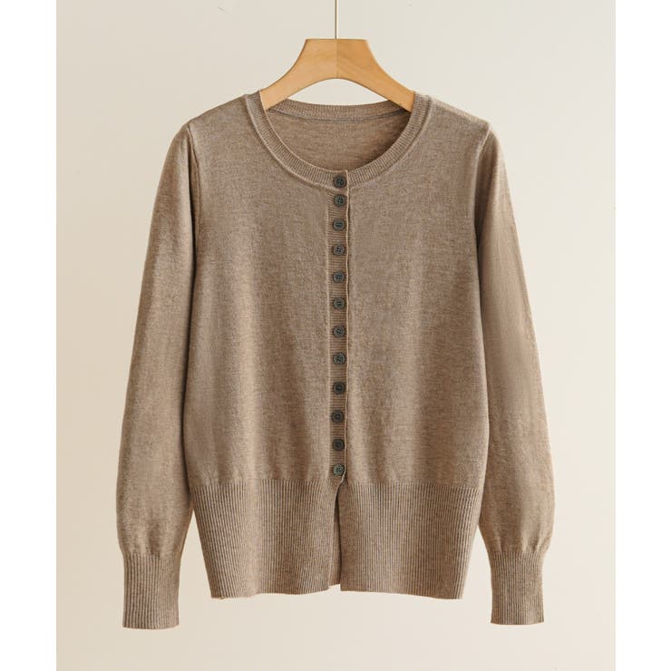 上品さを感じさせるふんわりコンパクトニットカーディガン ショートカーディガン 羽… | maison de LATIR | 詳細画像19 