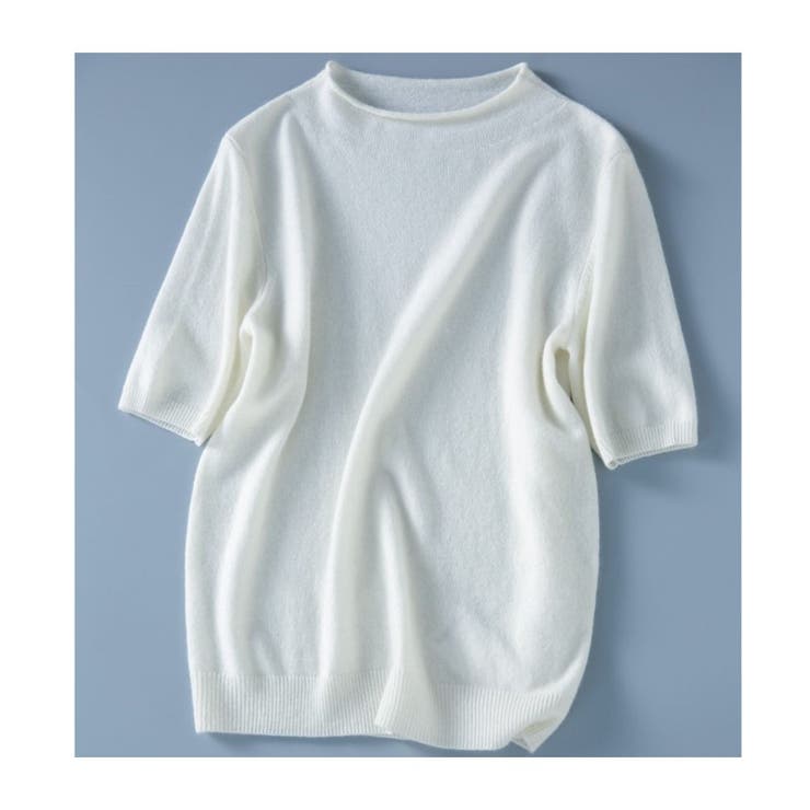 プチハイネックで大人サマーニット 5分袖 シンプル | maison de LATIR | 詳細画像63 