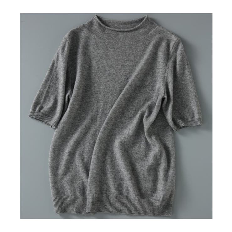 プチハイネックで大人サマーニット 5分袖 シンプル | maison de LATIR | 詳細画像65 