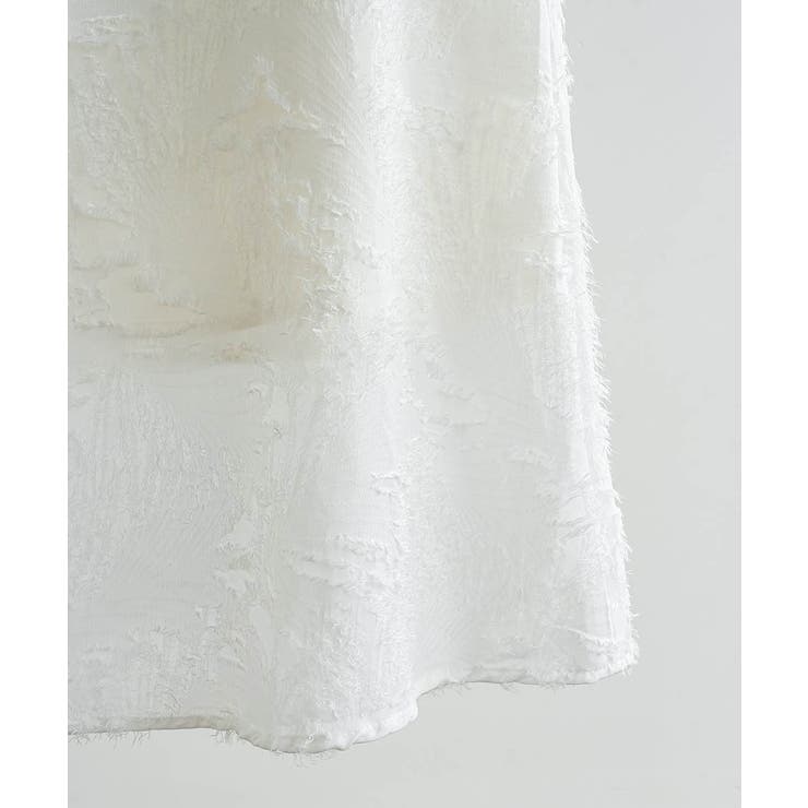 おしゃれな夏服。一枚でこなれる上品シャギーフリンジIラインワンピース | maison de LATIR | 詳細画像23 