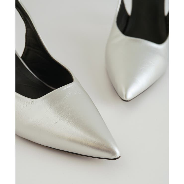 オフィスシーンにおすすめ！バックストラップ7cmヒールパンプス ポインテッドトゥ… | maison de LATIR | 詳細画像10 