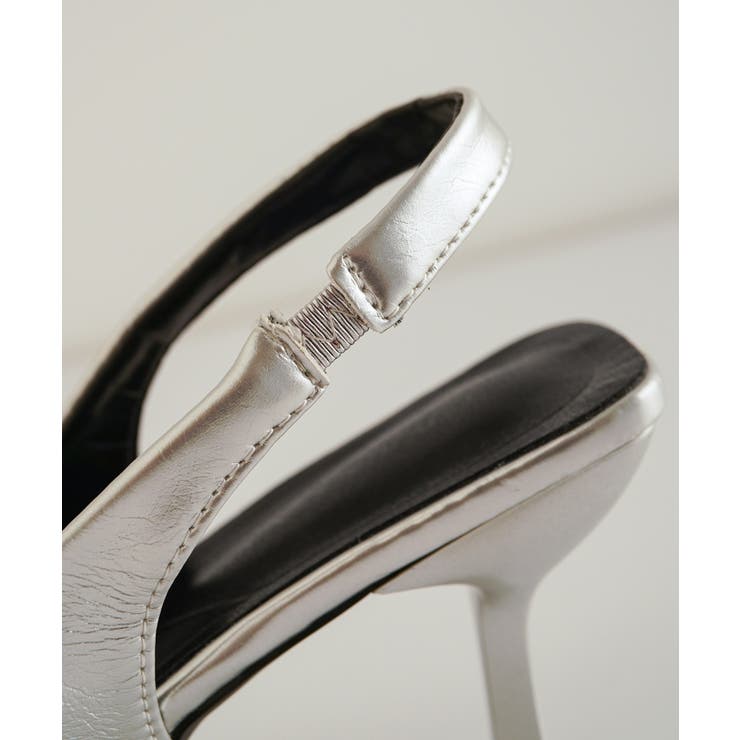 オフィスシーンにおすすめ！バックストラップ7cmヒールパンプス ポインテッドトゥ… | maison de LATIR | 詳細画像12 