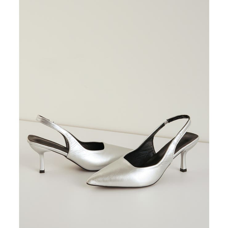 オフィスシーンにおすすめ！バックストラップ7cmヒールパンプス ポインテッドトゥ… | maison de LATIR | 詳細画像14 