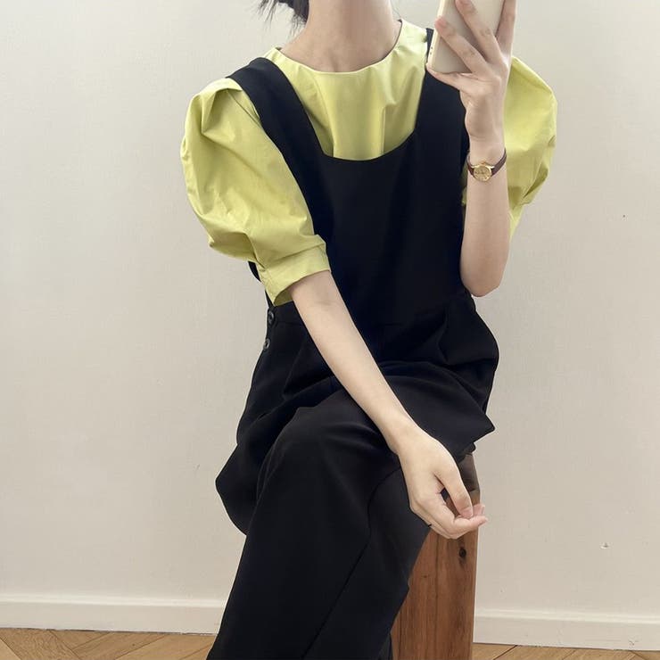 サロペット・オーバーオール・オールインワン Mai SALE 50%OFF】[MEY-1801]MEYAME(メヤメ) GATHERED ALL IN ONE