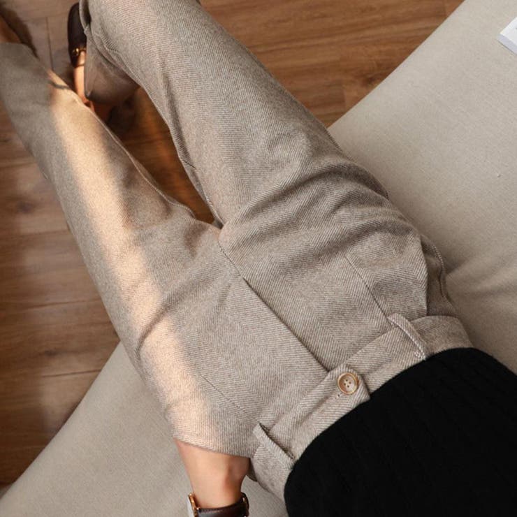 きちんと感×リラックスな冬パンツ ロング ボトム | maison de LATIR | 詳細画像15 