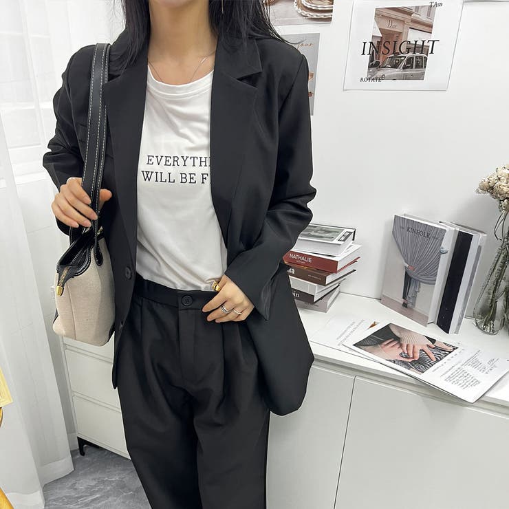 マニッシュな大人コーデにぴったりなセットアップ ワイドパンツ カジュアル | maison de LATIR | 詳細画像2 