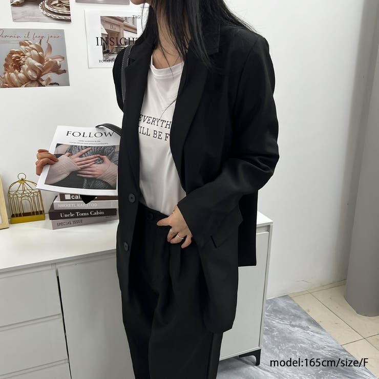 マニッシュな大人コーデにぴったりなセットアップ ワイドパンツ マニッシュな大人コーデにぴったりなセットアップ ワイドパンツ