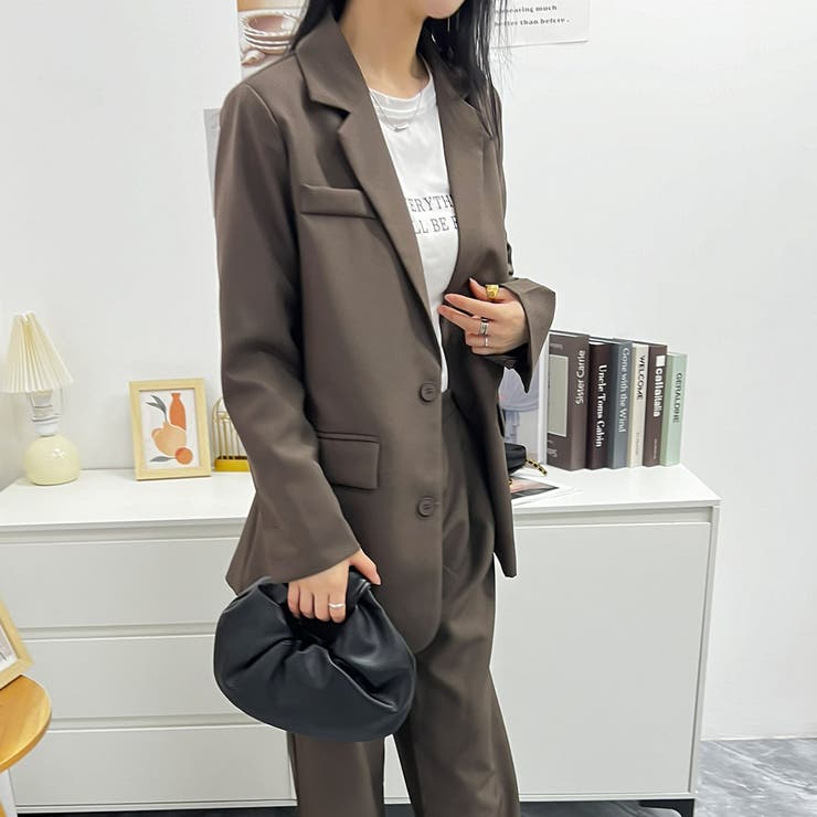 マニッシュな大人コーデにぴったりなセットアップ ワイドパンツ カジュアル | maison de LATIR | 詳細画像15 