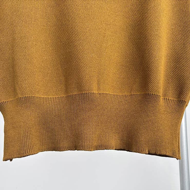 シンプルなデザインが上品なフレンチスリーブハイネックニットトップス モックネック | maison de LATIR | 詳細画像66 