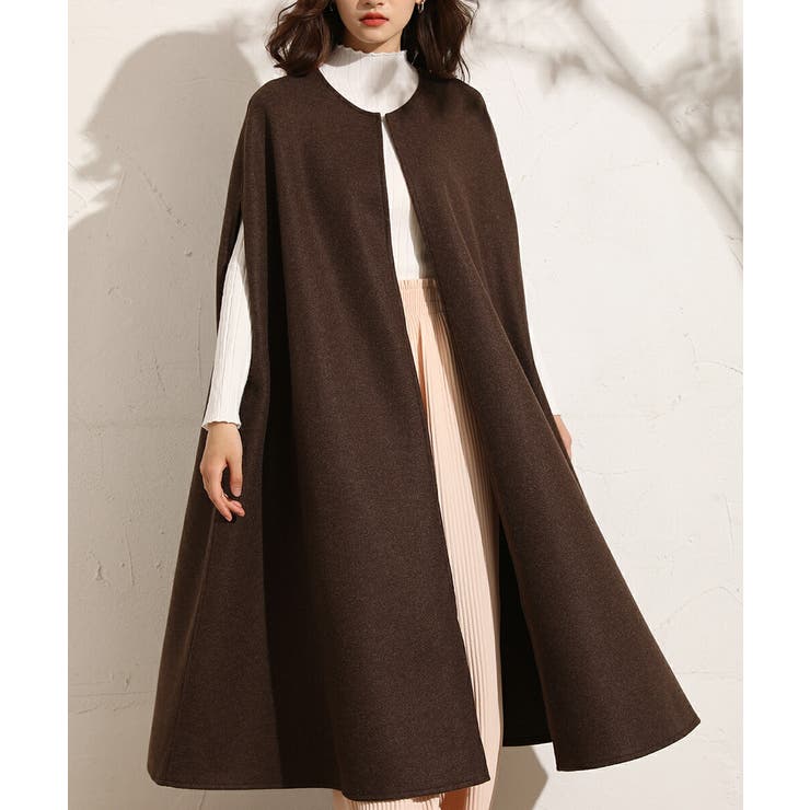 コーデを大人っぽく仕上げるノースリーブミドル丈コート アウター ジレ