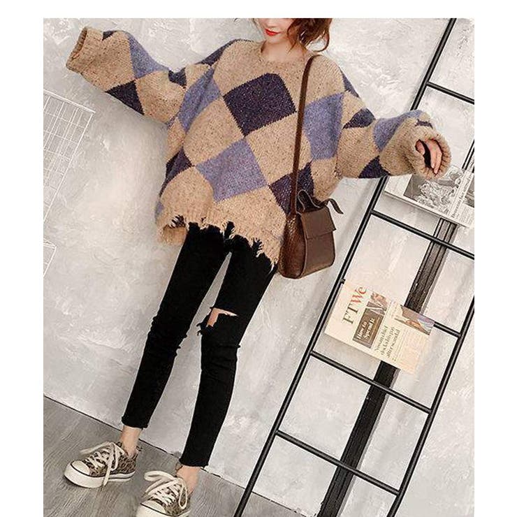ニット 冬服 ダメージ加工 品番 Msdl Maison De Latir メゾンドラティール のレディース ファッション通販 Shoplist ショップリスト