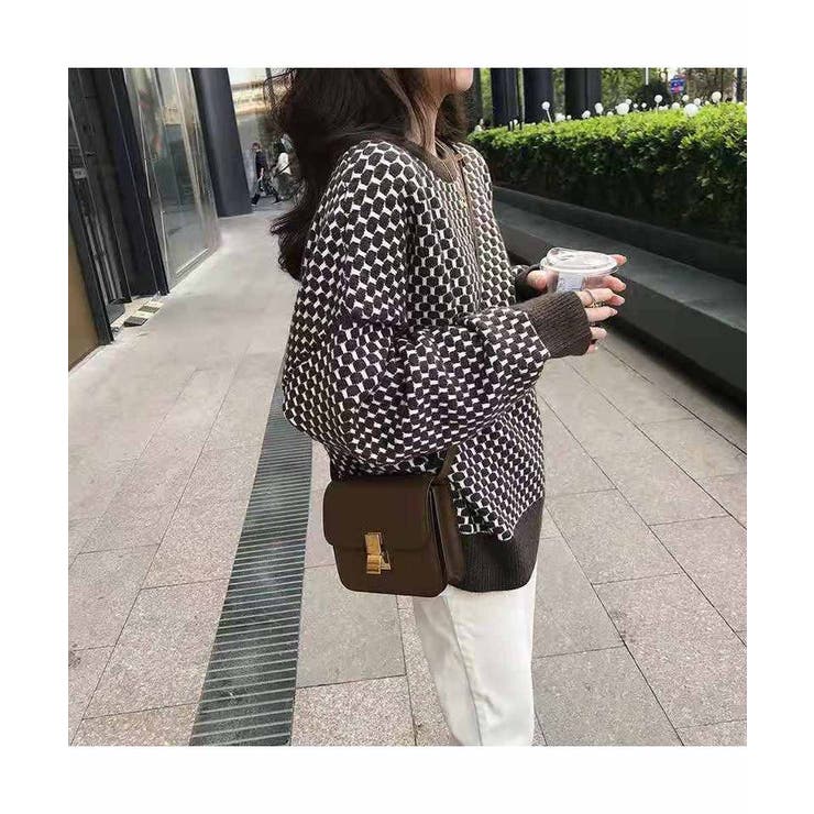 古着 80s GIVENCHY 紋章 マルチ チェック 総柄 アクリル ウール
